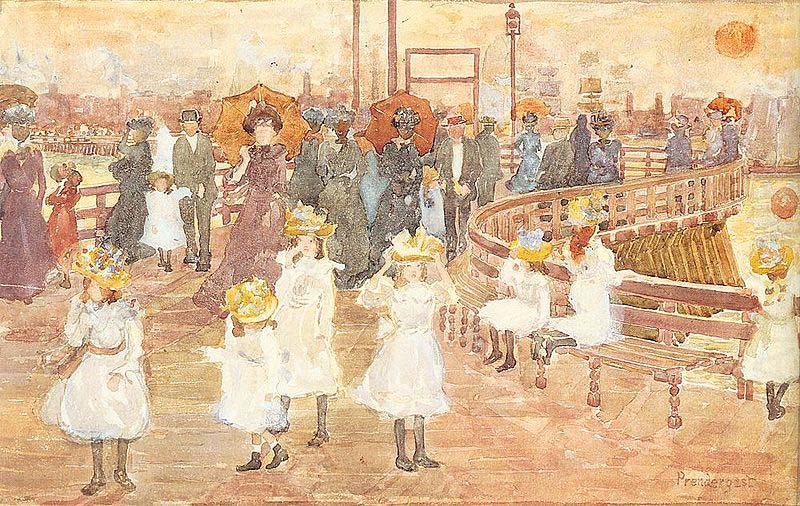 Maurice Prendergast South Boston Pier china oil painting image